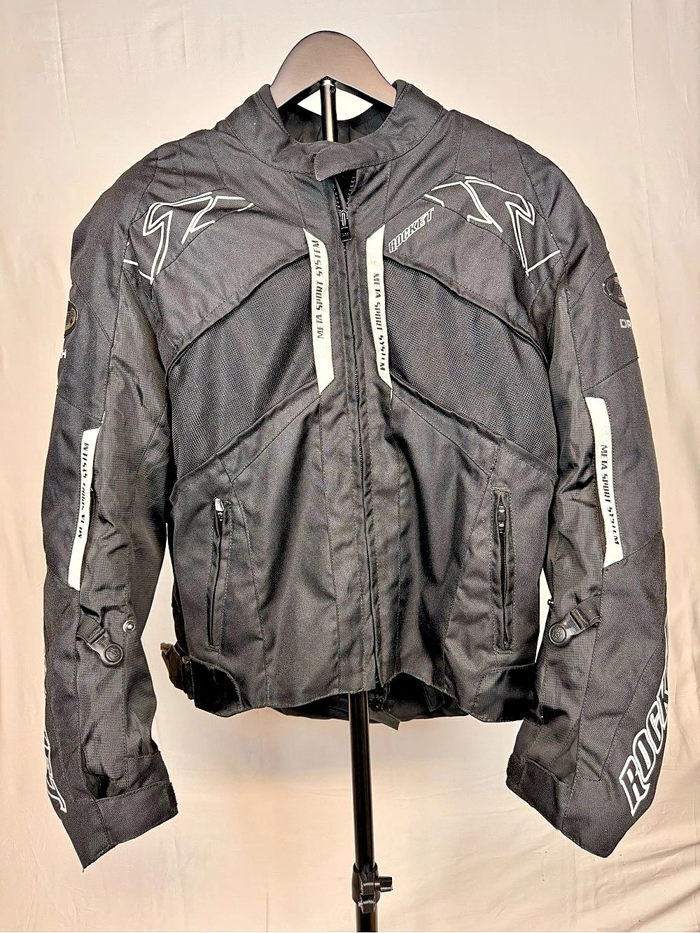 OE ROCKET META SPORT SYSTEM ARMOUR MOTORCYCLE JACKET MEN'S M